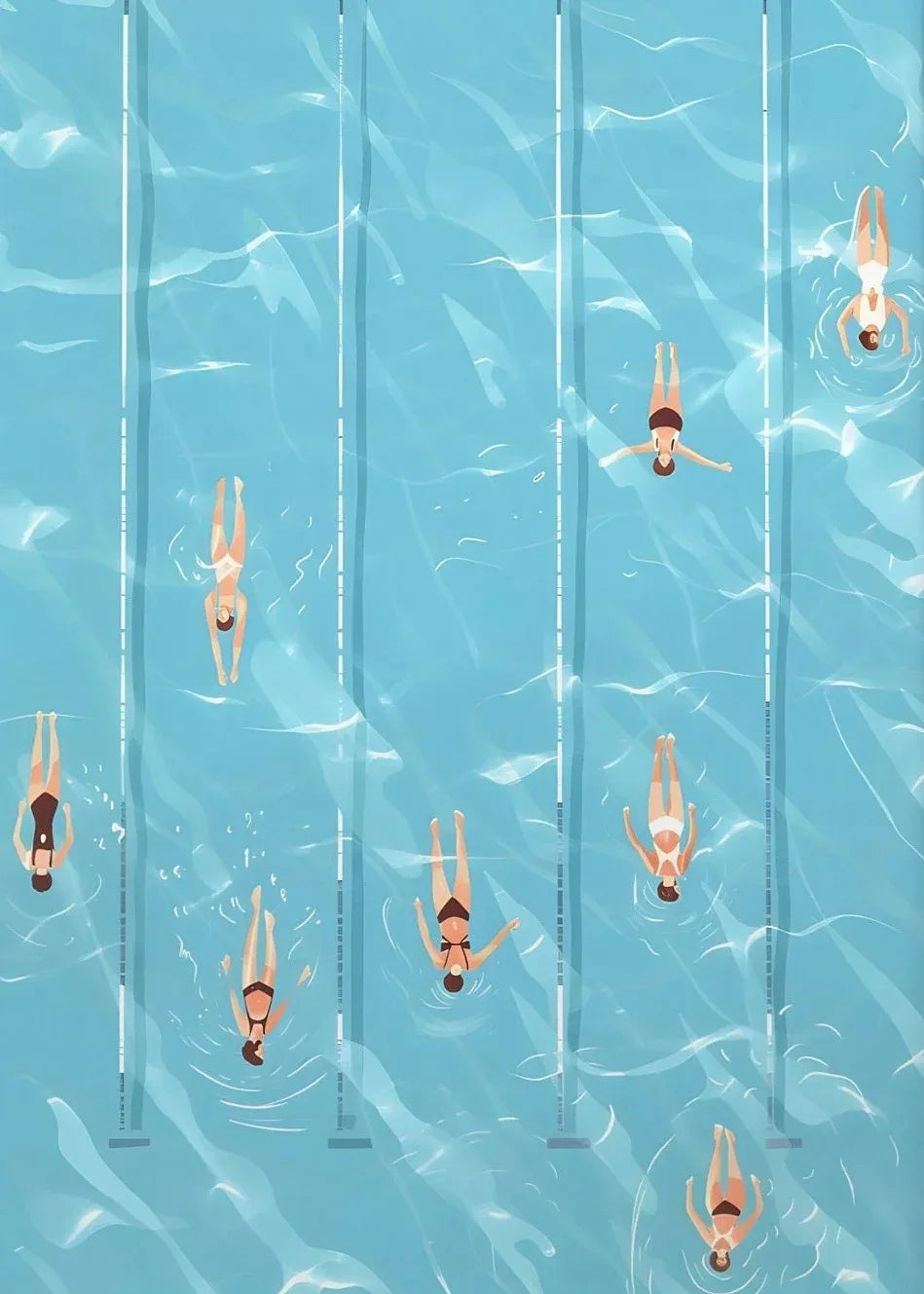 Nordic Summer Beach Canvas