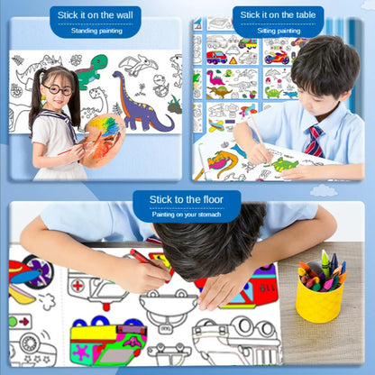 Children's Drawing Roll – DIY Sticky Graffiti Paper