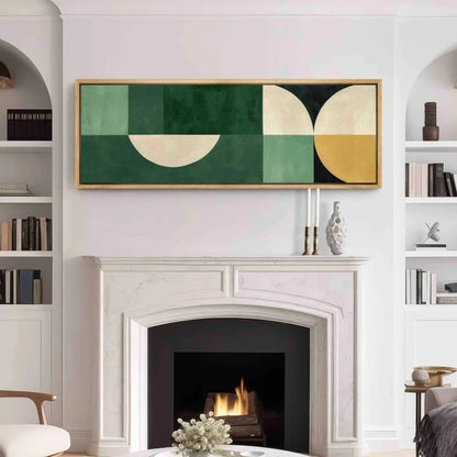 unframed mid century geometric modern canvas wall art