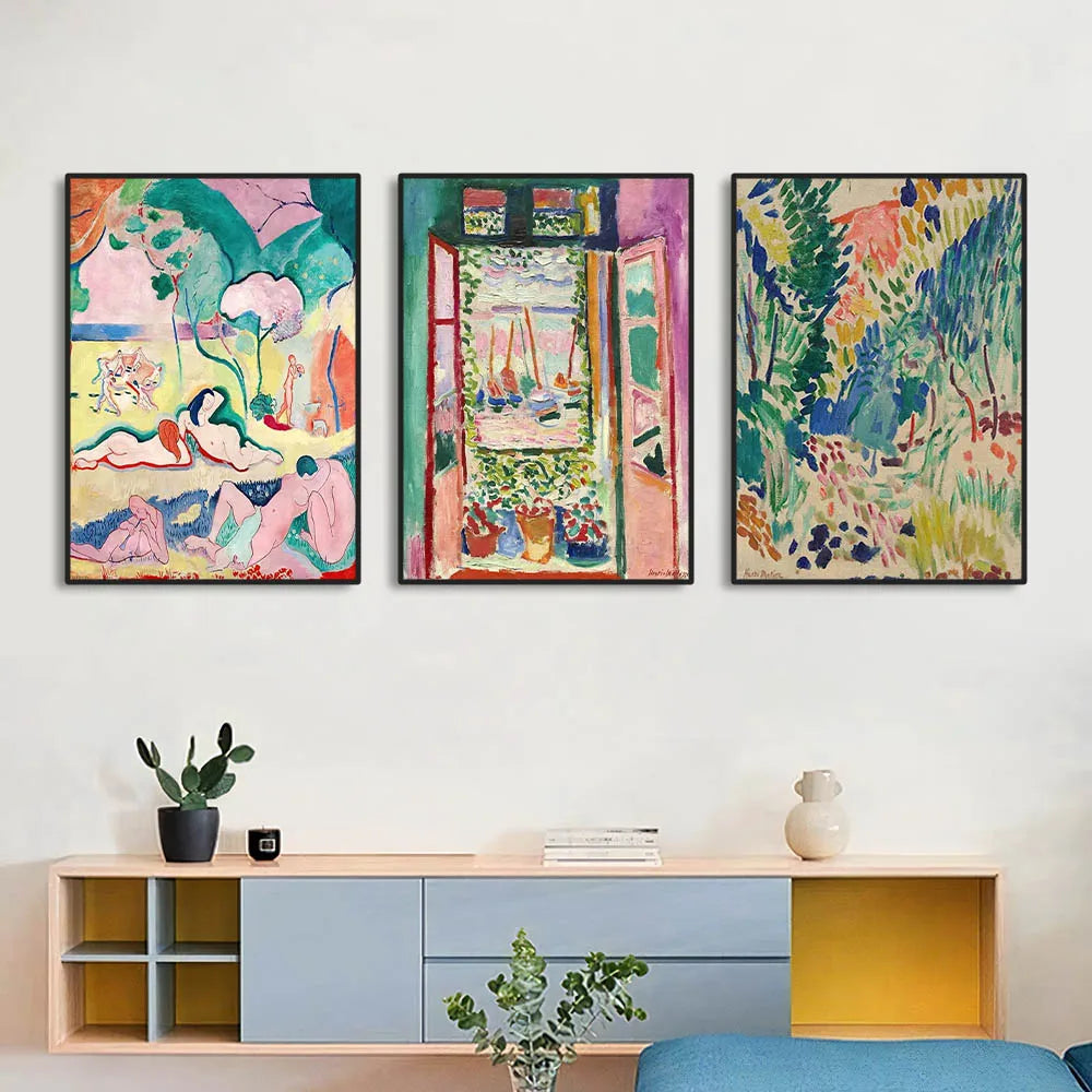 Matisse Retro Abstract Landscape Canvas