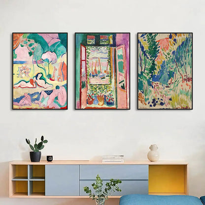 Matisse Retro Abstract Landscape Canvas