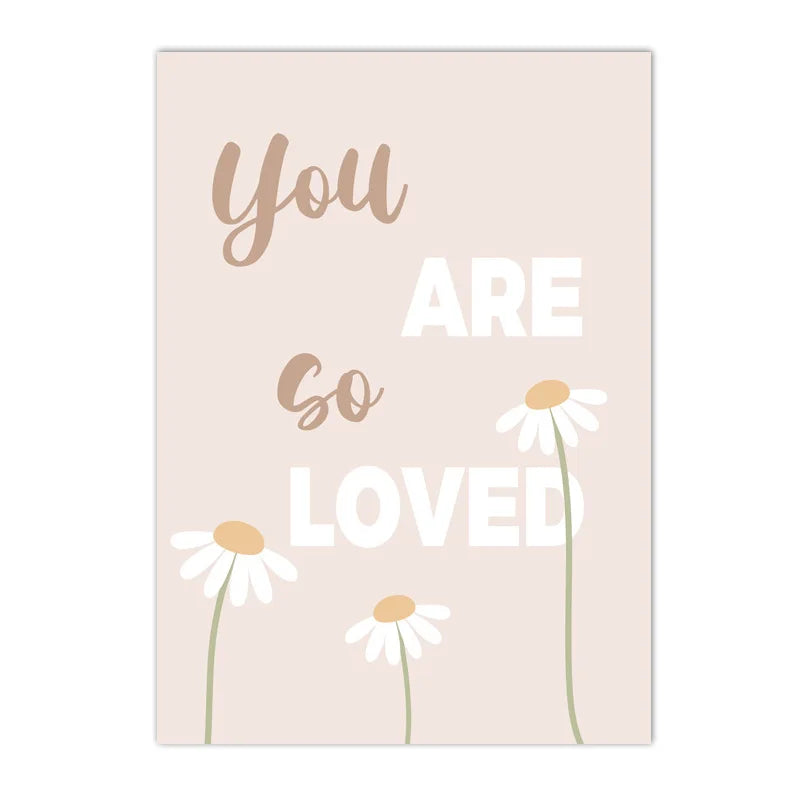 Personalized Pink Daisy Canvas Print