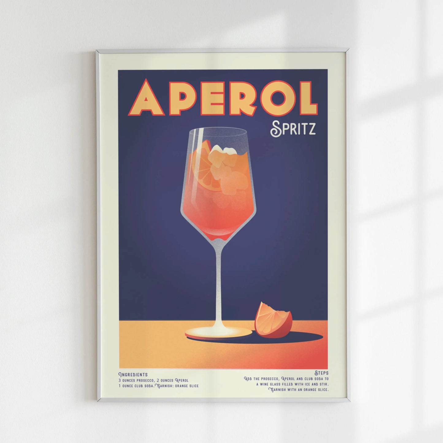 Vintage cocktail alphabet retro bar canvas wall art