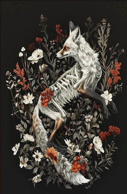 Floral Gothic Canvas Prints