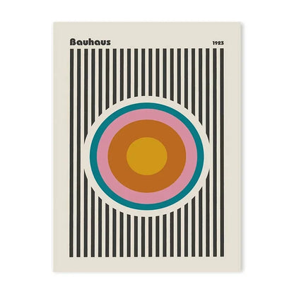 Eclectic Bauhaus Colourful Geometric Canvas
