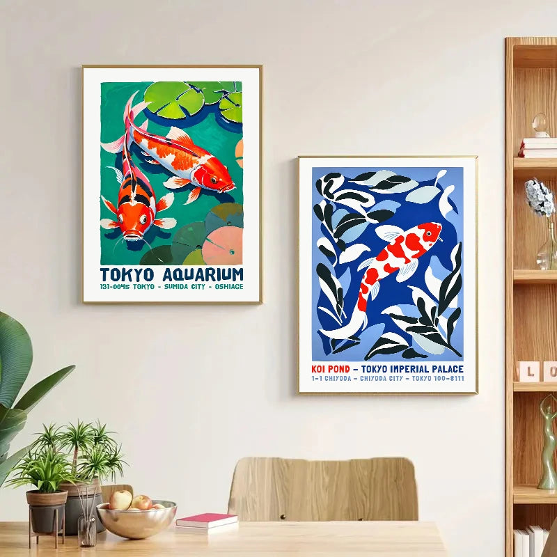 Japanese Animal Variety Canvas Print