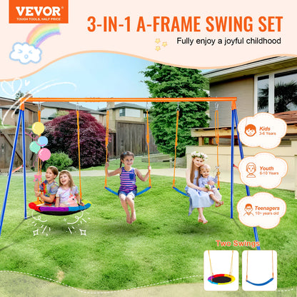 VEVOR Kids Swing Set