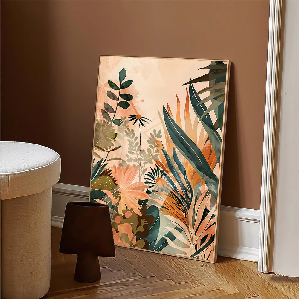 Boho Floral Canvas Prints