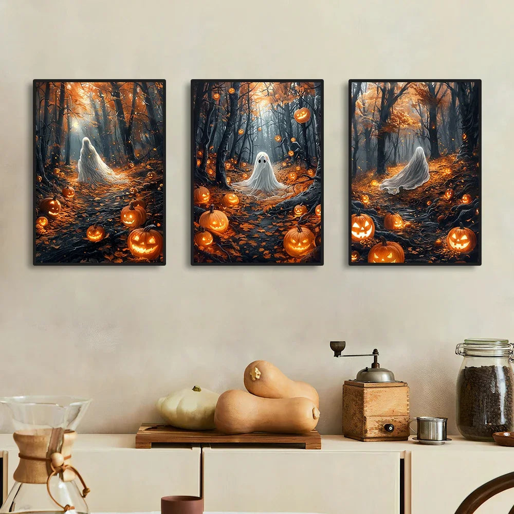 Cute Halloween Ghost Canvas Print