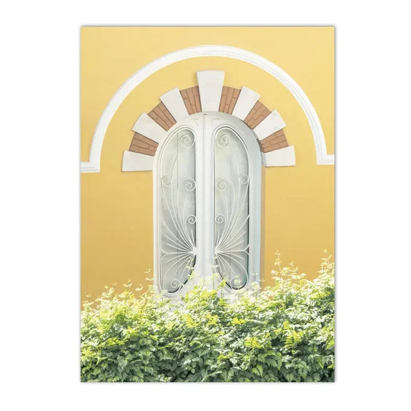 roses with lemons and oranges Nordic floral canvas wall art