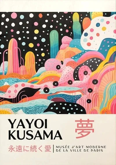 Yayoi Kusama Dream Flowers Canvas