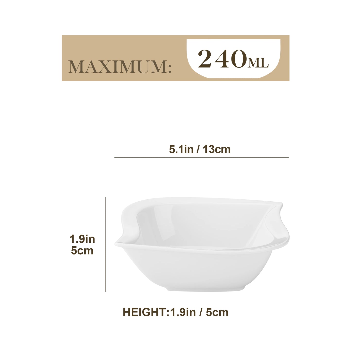 MALACASA 6-Piece Cereal Ceramic Bowl Set