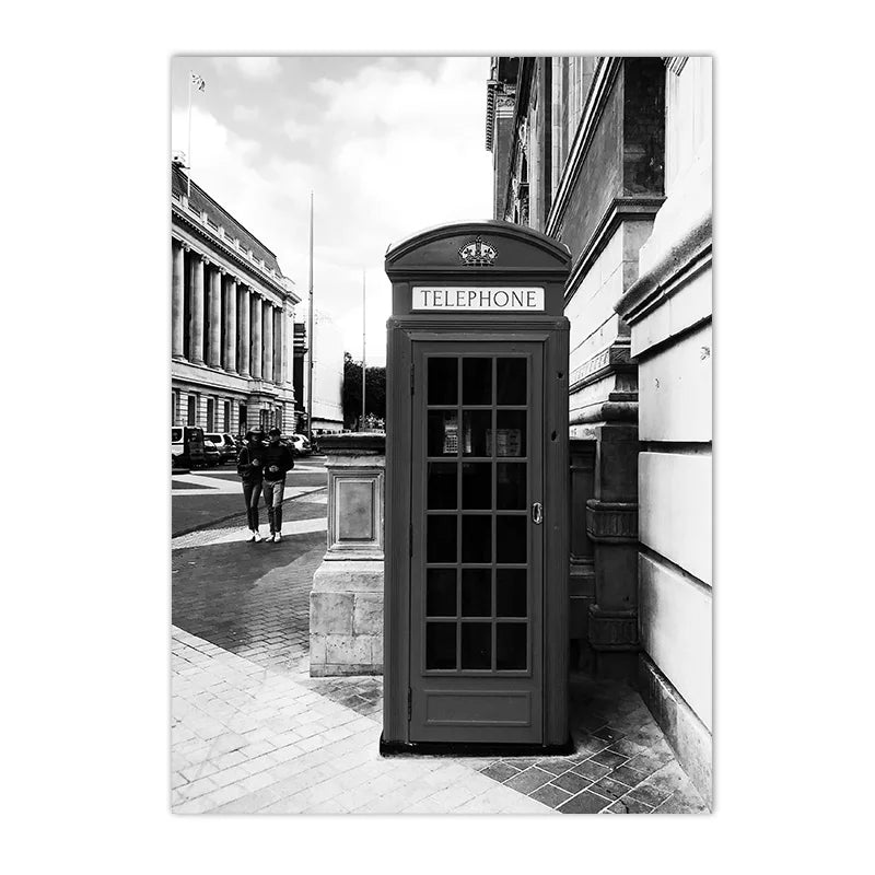 black and white cityscapes of new york and paris with bridges on canvas