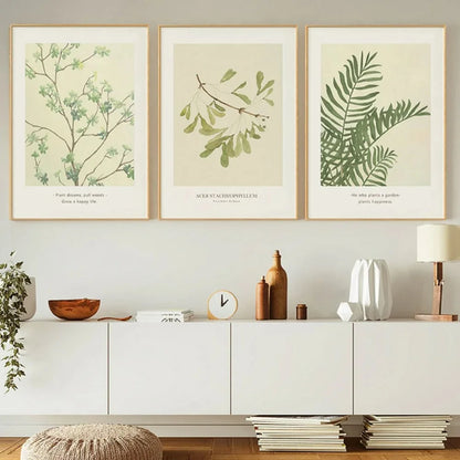 Nordic Leaf Canvas Print