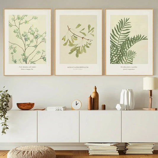 Nordic Leaf Canvas Print