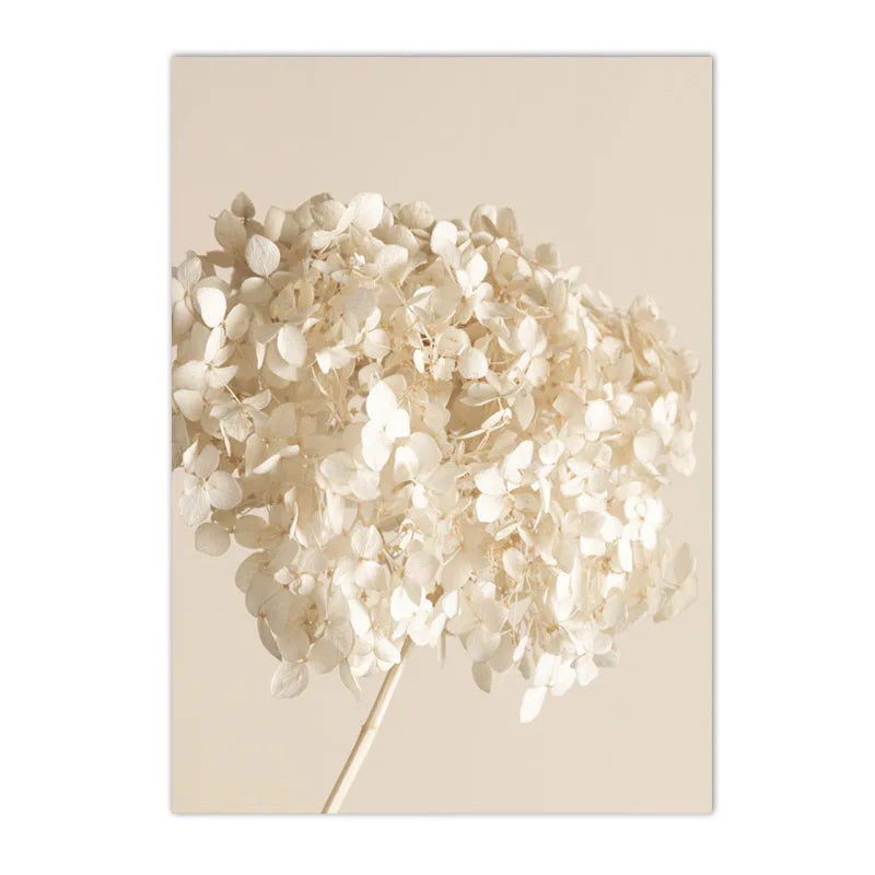 beige floral canvas with roses peonies and pampas grass