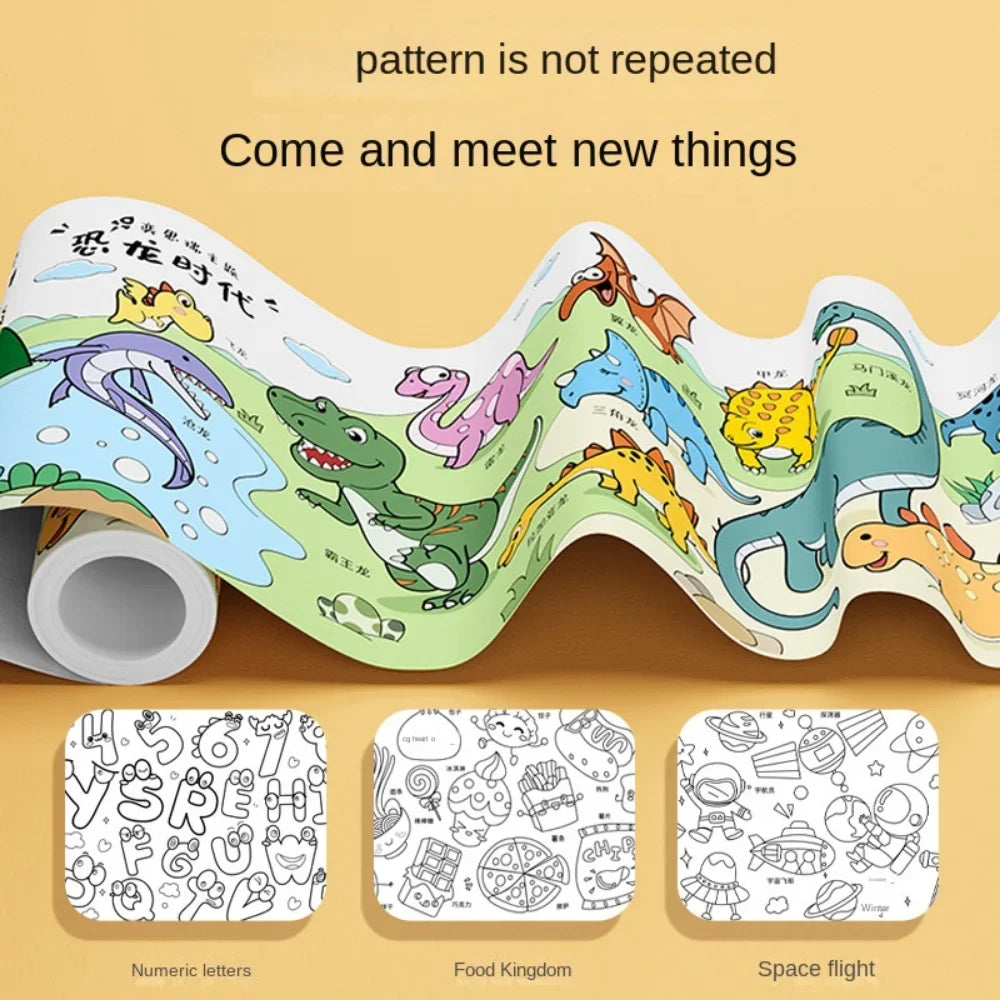 Children's Drawing Roll – DIY Sticky Graffiti Paper