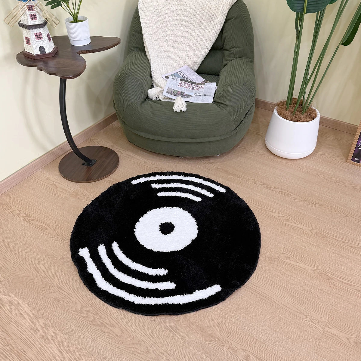 Vinyl Record Tufted Rug