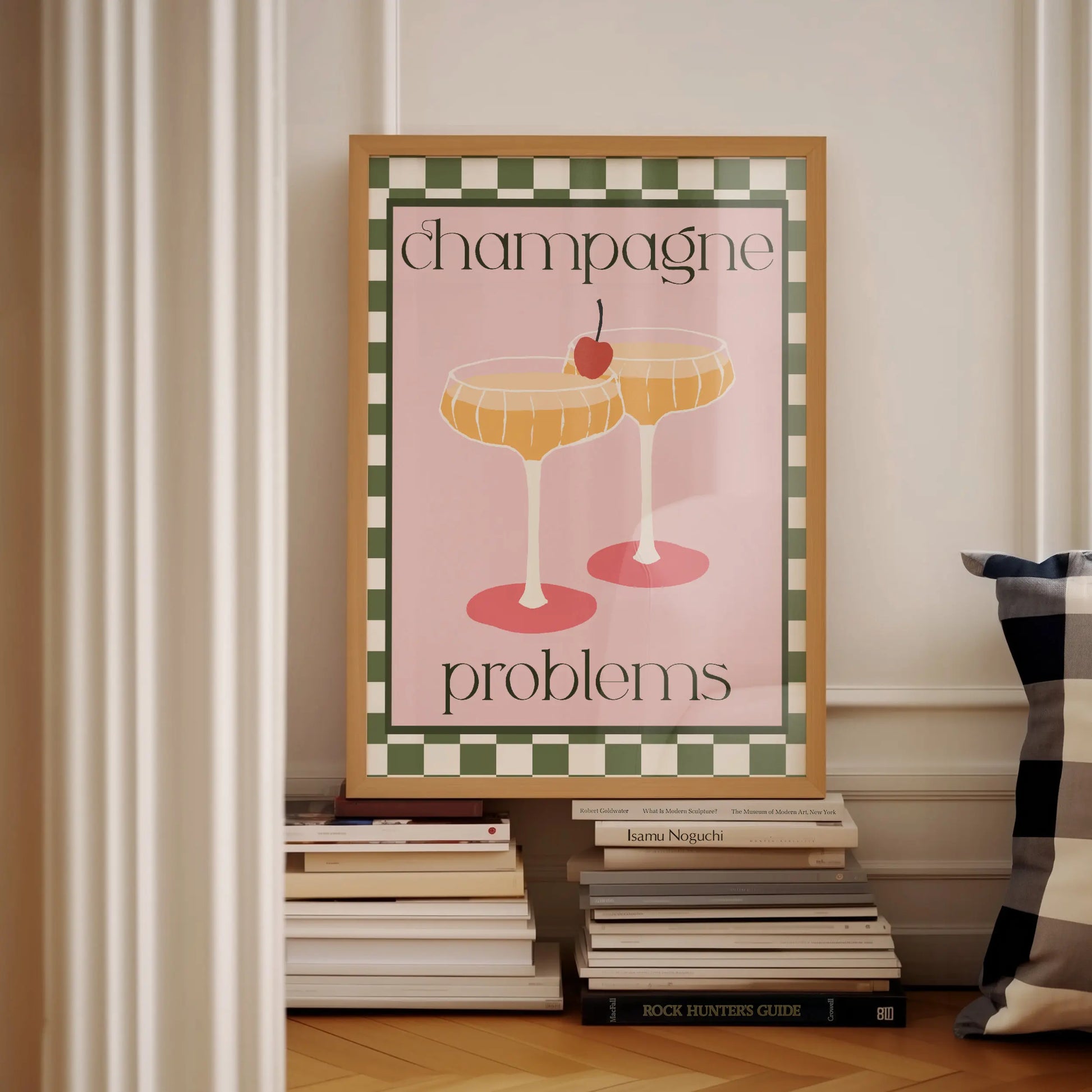 Vintage cocktail alphabet retro bar canvas wall art