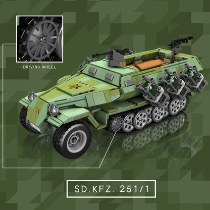 Kids Military Tank Model Building Set
