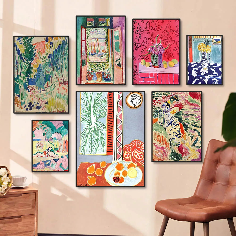 Matisse Retro Abstract Landscape Canvas