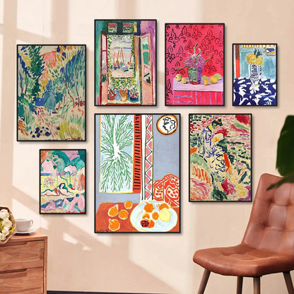 Matisse Retro Abstract Landscape Canvas