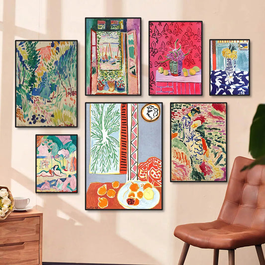 Matisse Retro Abstract Landscape Canvas