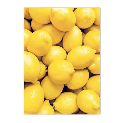 roses with lemons and oranges Nordic floral canvas wall art