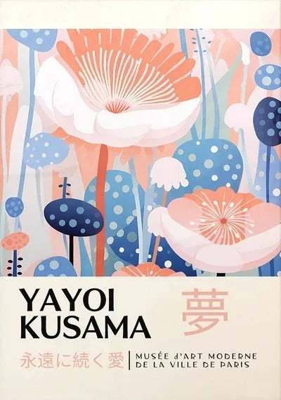 Yayoi Kusama Dream Flowers Canvas