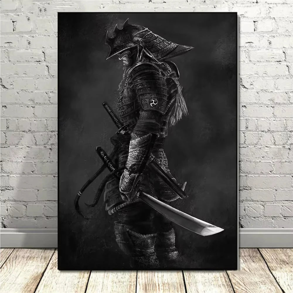 Japanese Vintage Samurai Canvas