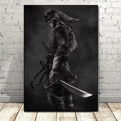 Japanese Vintage Samurai Canvas