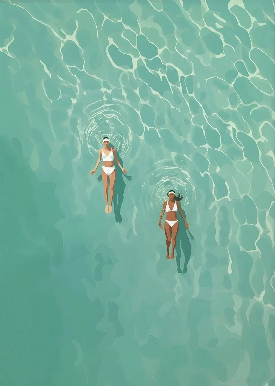 Nordic Summer Beach Canvas