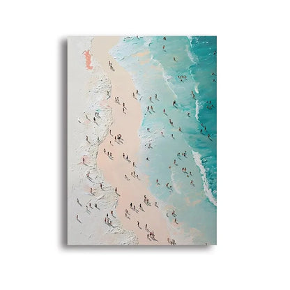 Nordic Summer Beach Canvas