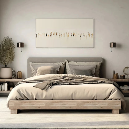 minimalist color abstract wide horizontal oil effect canvas