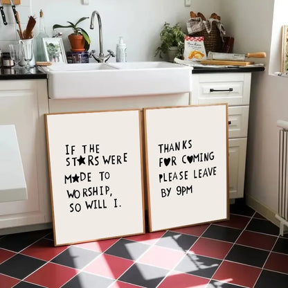 “This Kitchen Is For Dancing” modern kitchen quote canvas wall art