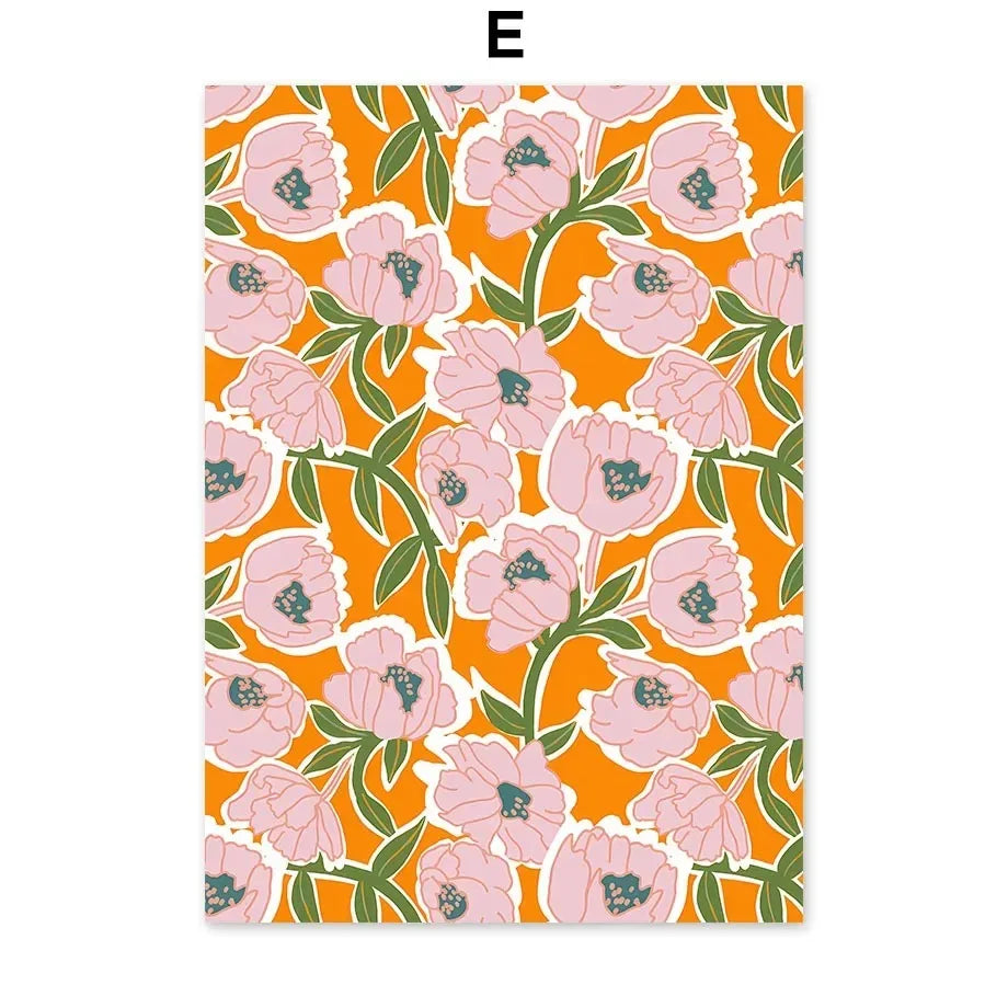 Moroccan Parrot & Lemon Flower Canvas