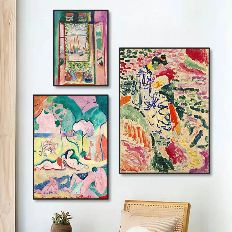 Matisse Retro Abstract Landscape Canvas