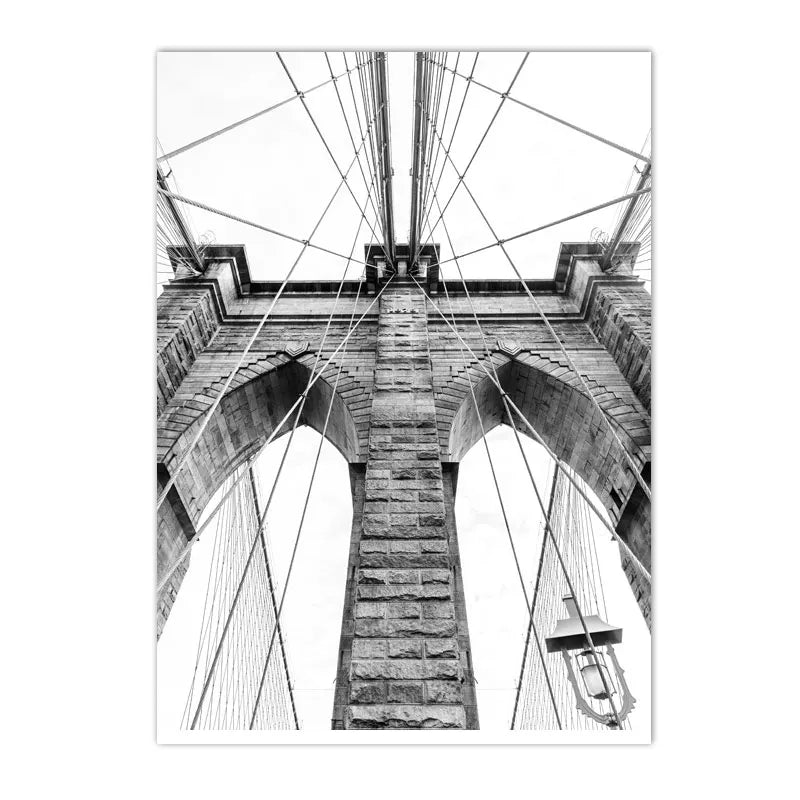 Black and White World Cities Canvas Print