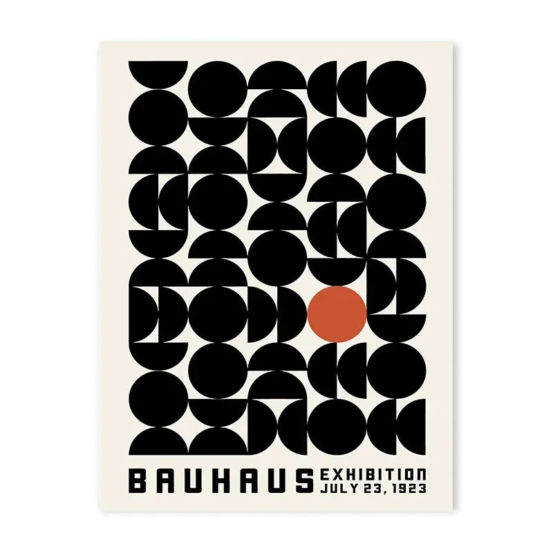 Eclectic Bauhaus Colourful Geometric Canvas