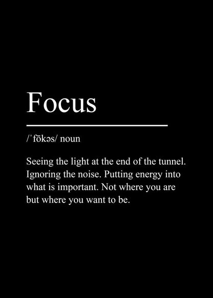 Black Minimalist Inspirational ''Success" Quote Print