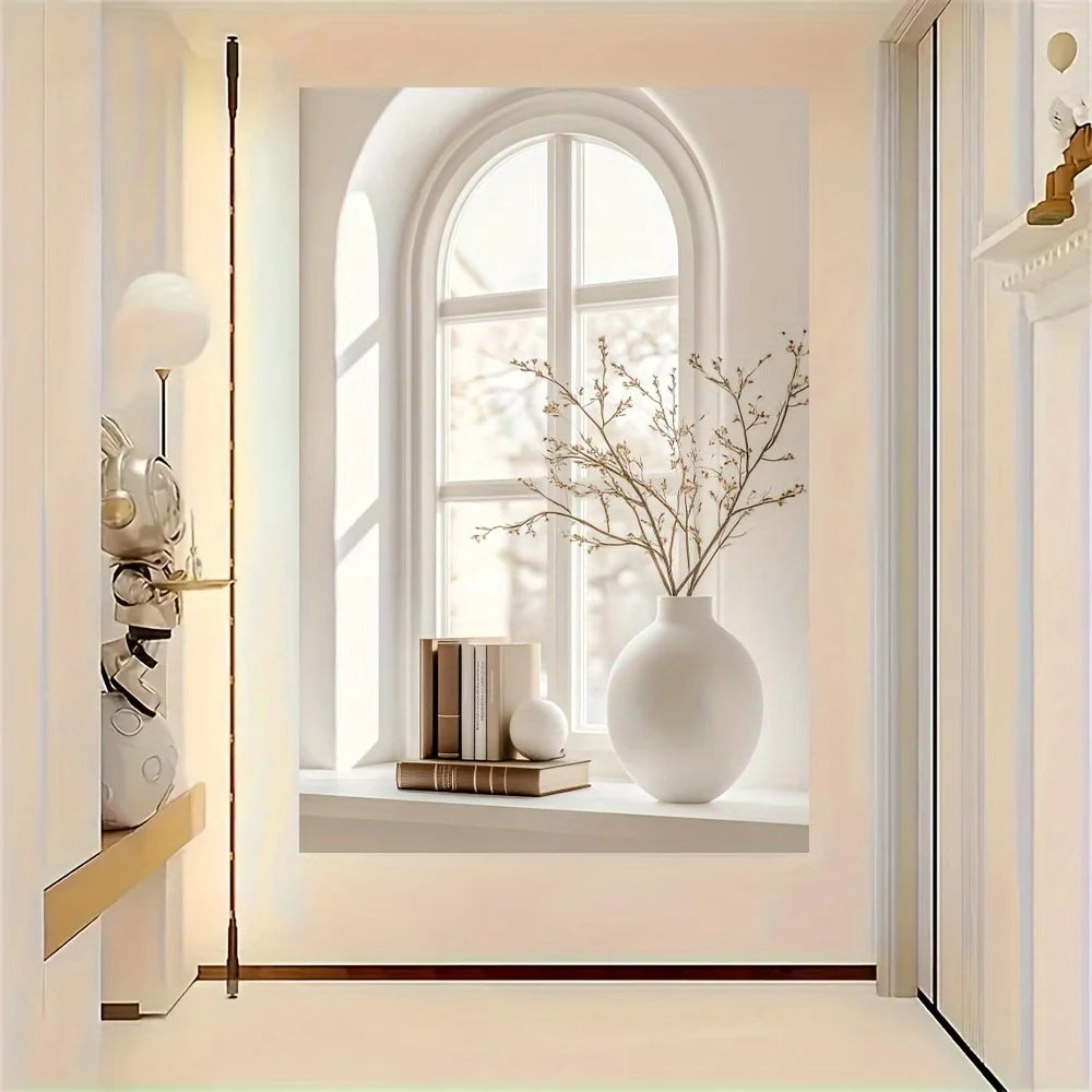 frameless modern art vase contemporary canvas