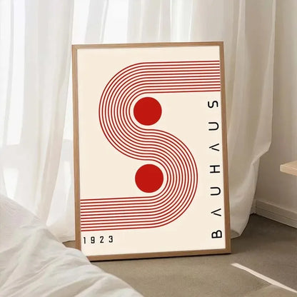 Modern Bauhaus Geometric Canvas