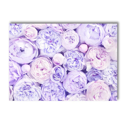 lavender dreamscape canvas with tree blossoms flower girl door bike and car