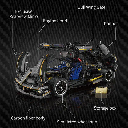 Kids Huayra Sport Racing Car Model Building Set