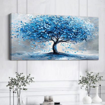 Abstract Colourful Tree Canvas