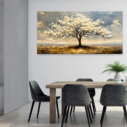 extra large tree of life with geometric abstract canvas print