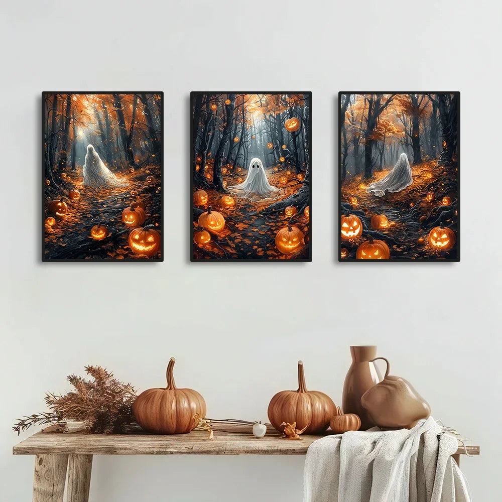Cute Halloween Ghost Canvas Print