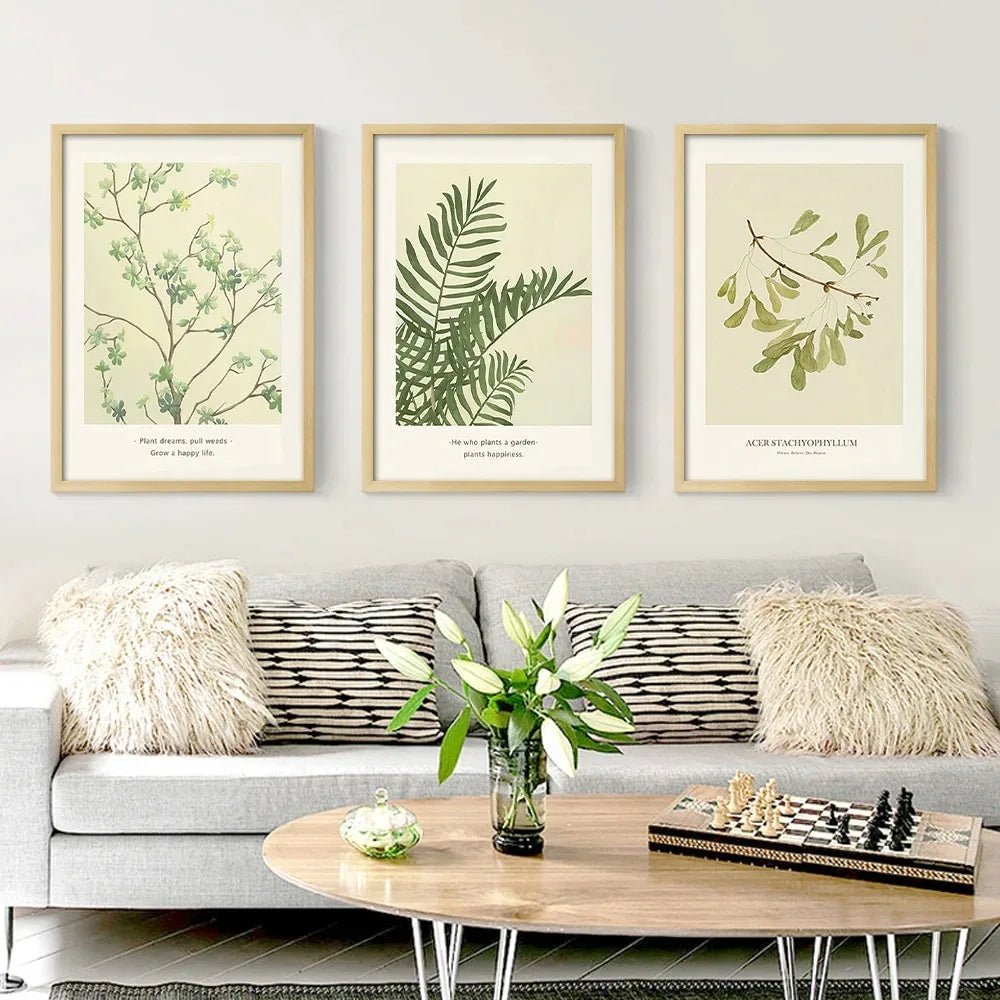 Nordic Leaf Canvas Print