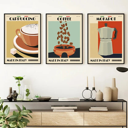 Italian Espresso Coffee Pot Canvas Print
