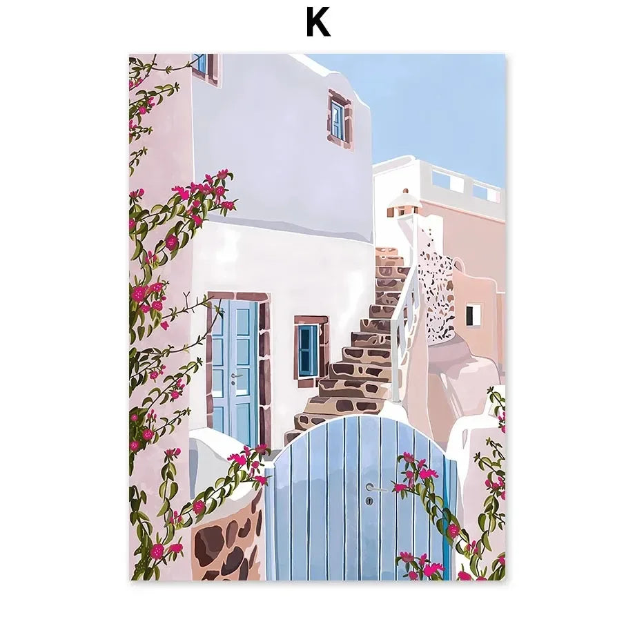 Moroccan Parrot & Lemon Flower Canvas